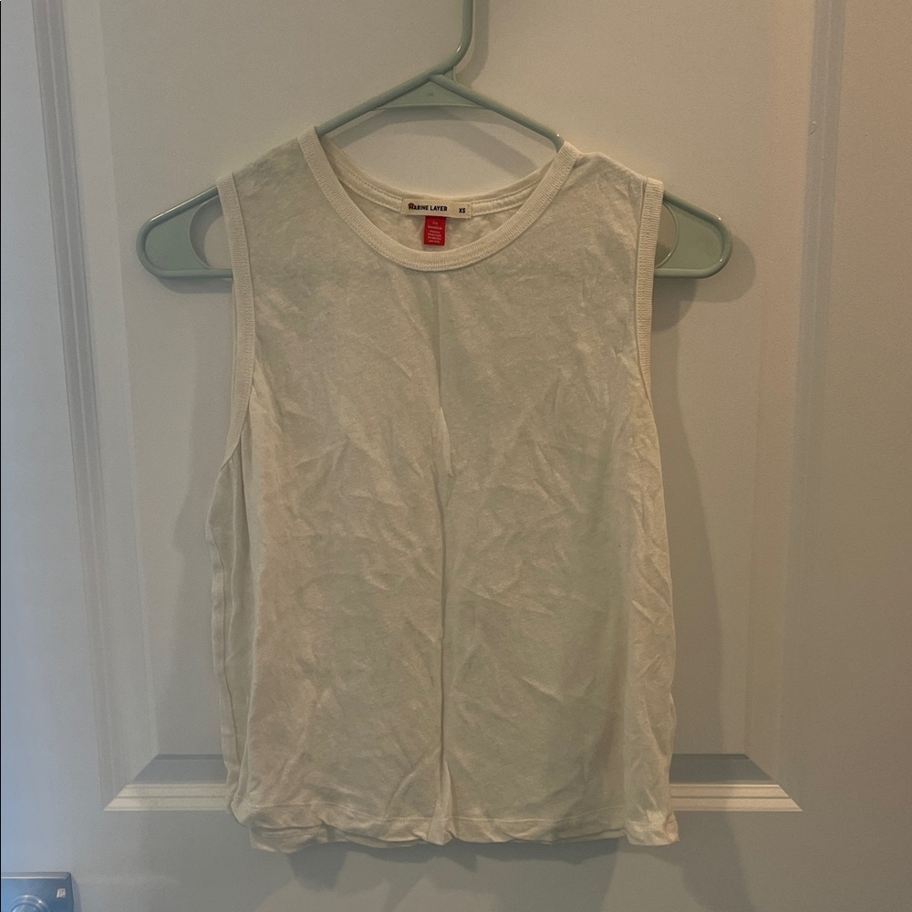 Marine Layer Cream Tank Top